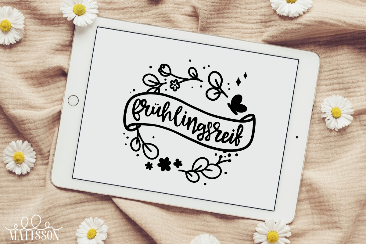 SVG PlOTTERDATEI FÜR DEN FRÜHLING - FRÜHLINGSFREIF - ella mattsson